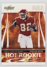 2007 Score Hot Rookie Artist's Proof 17/32 Dwayne Bowe #HR-7 16qs
