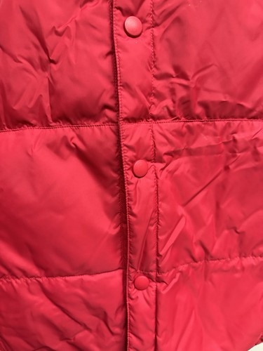 Lands End Men's Sz XL 46-48 Red Goose Down Feathers Puffer Vest with Pockets - Picture 5 of 9