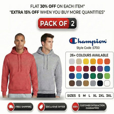    Champion Men's Powerblend Hoodie S700 50/50 Pocket Up to 3XL