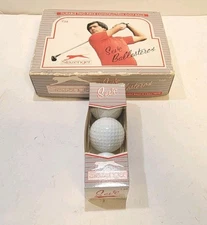 Vintage Slazenger Seve Ballesteros 3 Golf Balls With Box