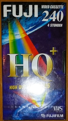 Fuji HQ+ High Quality Plus VHS Video Cassette 240 - Neu OVP
