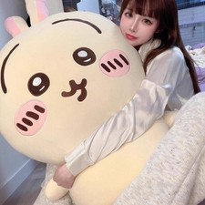 80cm Chiikawa Usagi Large Plush Doll Cartoon Hachiware Huge Stuffed Toy Pillows