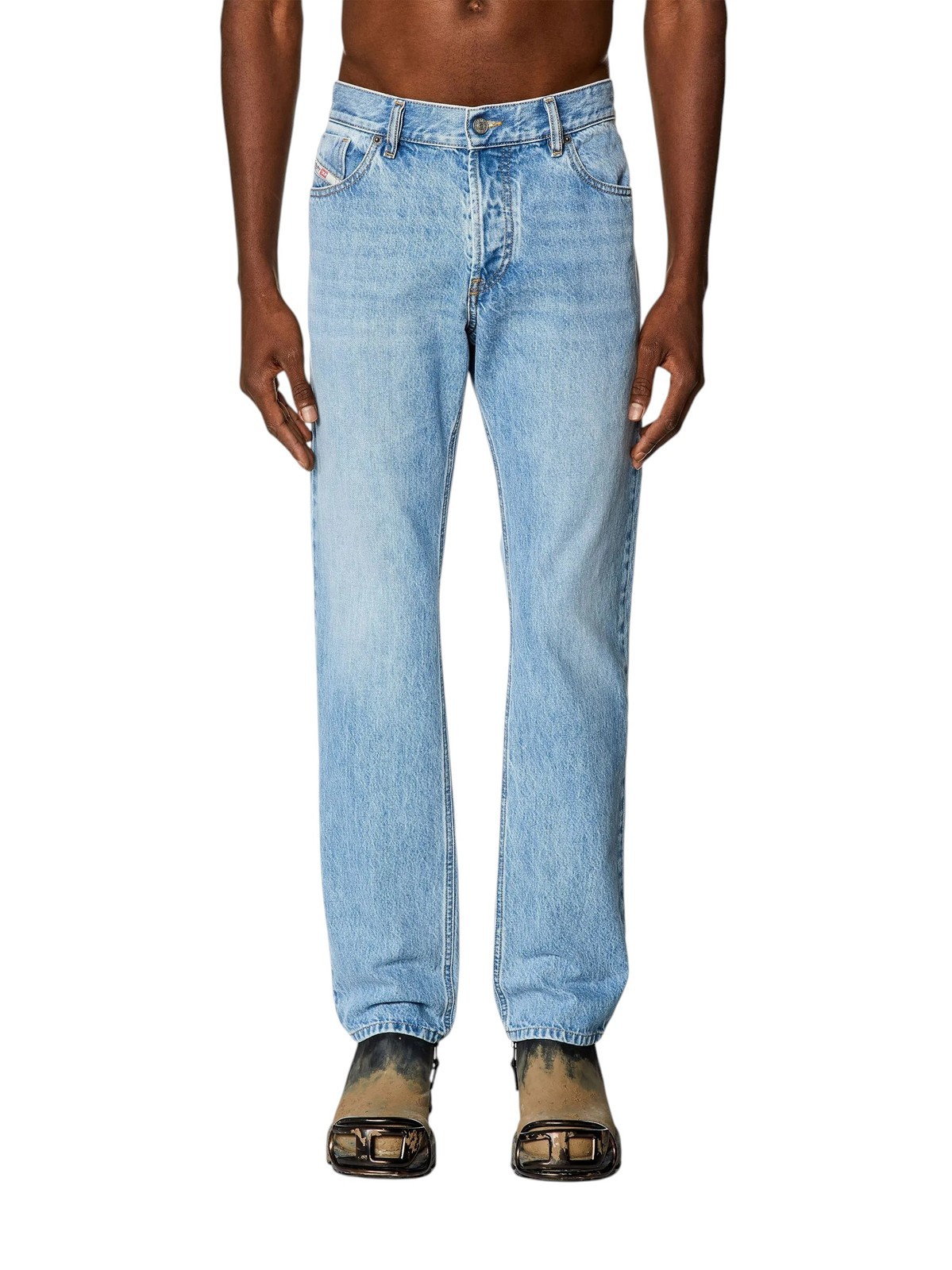 Diesel 1995 D-Sark 09I29 Men's Jeans W33/L32 Blue Slim Straight Mid Rise RRP246