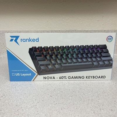 Ranked N60 Nova 60% Mechanical Gaming Multi Color Backlit Keyboard NEW!