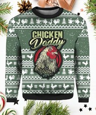 Chicken Daddy Ugly Christmas Sweater