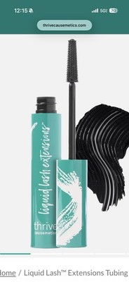 Thrive Causemetics Liquid Lash Extensions Mascara Black Tubing