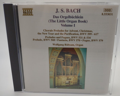 Bach Little Organ Book Vol. 1 (Rubsam) Naxos 8.553031 nm