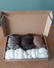 Wool Roving Starter Pack Felting Supplies 50g Each Type