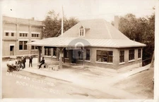 Quebec Canada Canadian Customs Rock Island 1930 RPPC Photo Postcard COPY