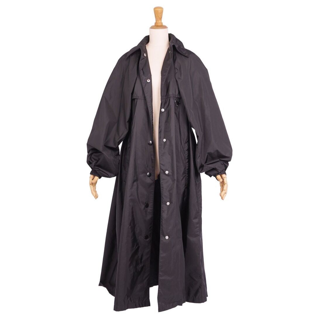 Prada 2021 Court 2-way Long Coat Re-Nylon Triangle Logo Outerwear 36 Used MOLO-0 thumbnail 4
