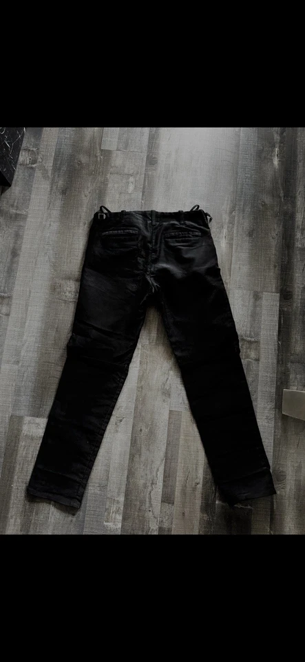Vintage Men’s Helmut Lang moleskin Bondage Pants Black Size 46 Made in Italy - Image 4 of 4