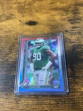 Topps Chrome 2025 Jordan Davis Red Parallel #249 Philadelphia Eagles NFL
