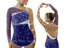 Figure Skating Dress Ice Skating Dress blue Competition Skating dress