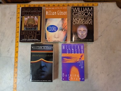 William Gibson Nice Paperback Lot IDORU Burning Chrome Mona Lisa Virtual Light 