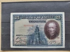 SPAIN 25 PESETA BANKNOTE 1928 UNCIRCULATED