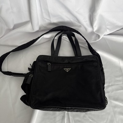 PRADA Vintage Overnight/Carry On/Diaper All Purpose Bag Black Nylon