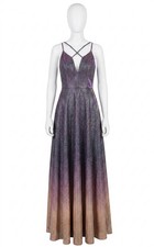 Jovani Ombre Glitter A-Line Dress Size 6