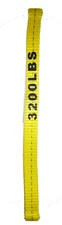 1" x 3' Endless Sling, Lifting Sling, Endless Flat Sling Yellow Webbing 3200 lbs