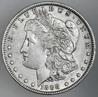 1888-P  $1  MORGAN SILVER DOLLAR  XF/AU DETAILS "CLEANED"   (260602-026)