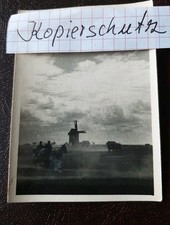 Oryginalne rzadkie zdjęcie żołnierzy niemieckich przy wiatraku w Nowo Aleksandrowce