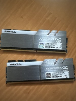 G. SKILL TridentZ RGB 32GB 2 x 16GBPC4-25600 DDR4-3200 Memory F4-3200C16D-32GTZR