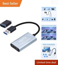 High-Quality 4K HDMI Capture Card with Enhanced Color Depth and Durability
