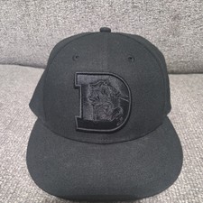 New Era 59Fifty NFL Denver Broncos Black On Black Fitted Cap SIZE 7 1/4