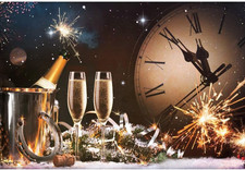 10X7Ft New Year 2026 Backdrop Golden Black New Year Eve Celebration Banner Champ