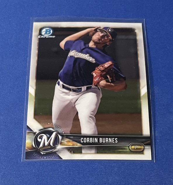 2018 Bowman Chrome Prospects #BCP132 Corbin Burnes Milwaukee Brewers