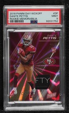 2018 Panini Day Materials Rainbow Spokes 46/50 Dante Pettis #DP PSA 9 MINT 19sj
