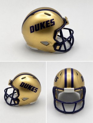 Custom James Madison (JMU) Dukes Pocket Pro Helmet Sun Belt Gold