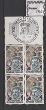 France bloc 4 Timbres Neufs** Luxe N° 1746 + CACHET 1 ER Jour 1973