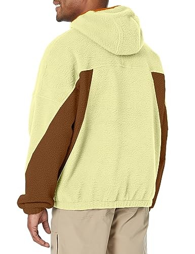 MARMOT MEN'S SUPER AROS FLEECE HOODY JACKET MEN XL WHEAT/PINECONE/TANGELO