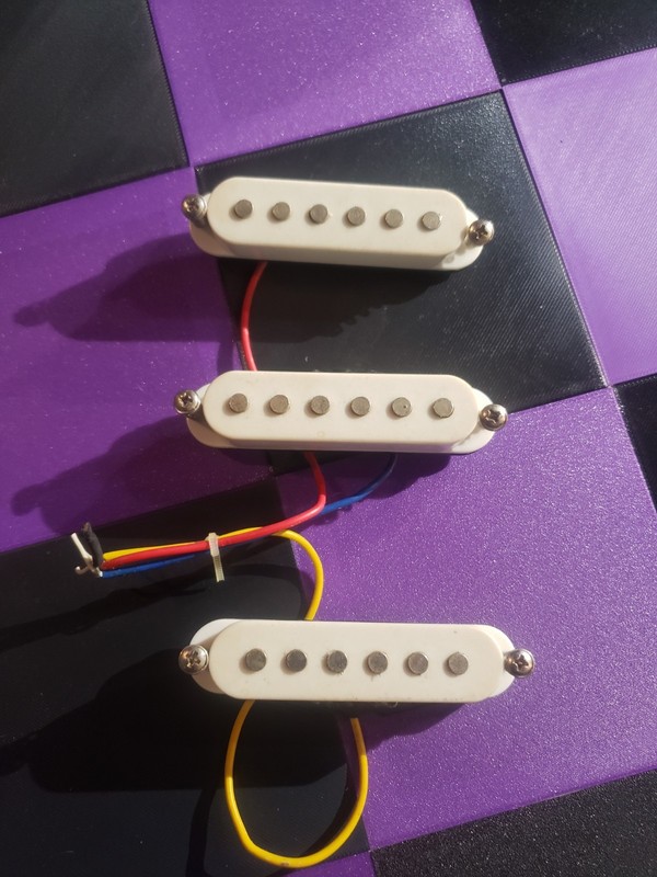 3 White Strat Style Single Coil Guitar Pickups Set Project S/S/S kit Generic