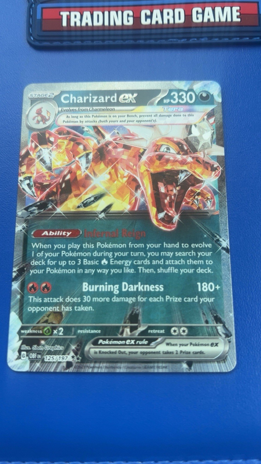 Pokemon TCG Charizard ex 125/197 Obsidian Flames MINT 