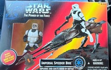 Kenner Star Wars Power of the Force Imperial Speeder Bike Biker Scout 1995