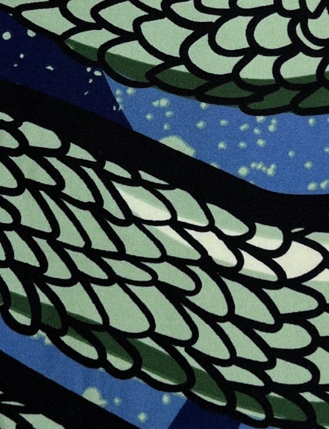 Leggings LuLaRoe OS tamanho único rara diversão Halloween animal cobra basilisco réptil - Imagem 3 de 4