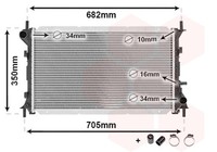 VAN Wezel MotorküHler WasserküHler *** IR Plus *** 18002265 FüR Ford DFW DAW DNW