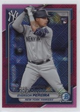 2024 Bowman Mega Box Chrome Fuchsia Mojo Refractor /299 Everson Pereira #93 01y8