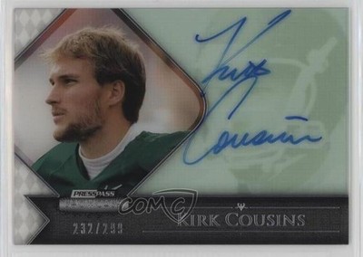 2012 Press Pass Showcase 232/299 Kirk Cousins #SC-KC Rookie Auto RC 10lp