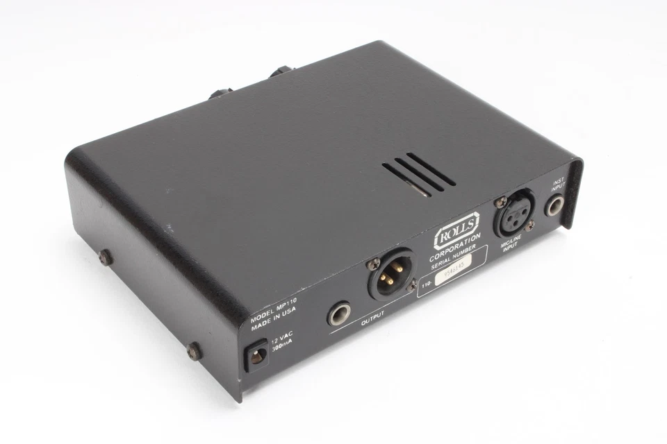Rolls MP110 Direct Drive Tube Microphone Preamplifier - AS IS - Image 3 of 3
