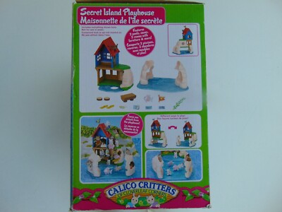 Calico Critters Secret Island Playhouse Open Box Sticker Sheet Missing