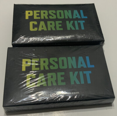 Personal Health Care Kit Choctaw Casino Mask Gloves Sanitizer Sealed   Lot Of 2