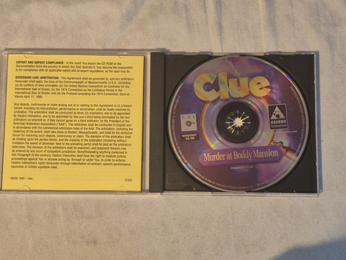 Clue: Murder at Boddy Mansion (PC, 1998, Jewel Case) Computer Game~VG - Picture 3 of 4