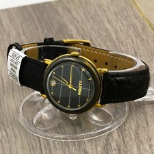 RARE Raketa 2614.H USSR Soviet mechanical gold plated wristwatch black dial date