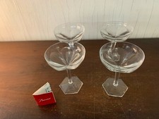 4 Champagne Glasses In Baccarat Crystal Lot Price 
