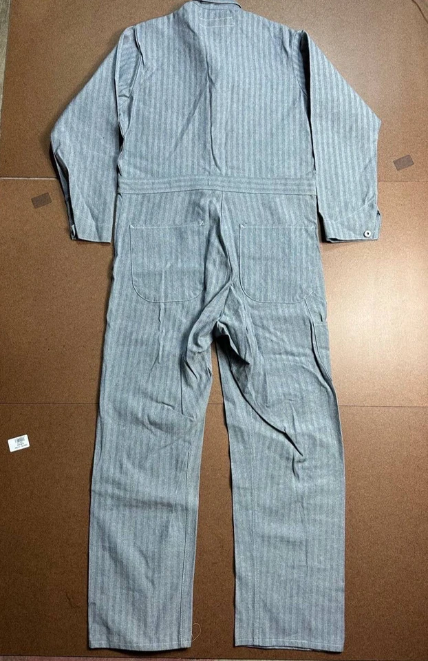 Vintage Big N Tall red kap cover alls long sleeve button down 42 Reg Farm Ranch - Image 3 of 4