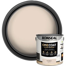 Image of Ronseal KCB.7015103.22504.76 OneCoat EverywhereIndoor Oatmeal Matt 2.5l