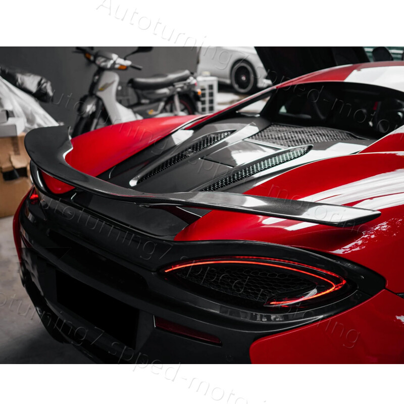 For McLaren 540C 570S 570GT 2015-19 Rear Trunk Spoiler GT Wing REAL CARBON FIBER