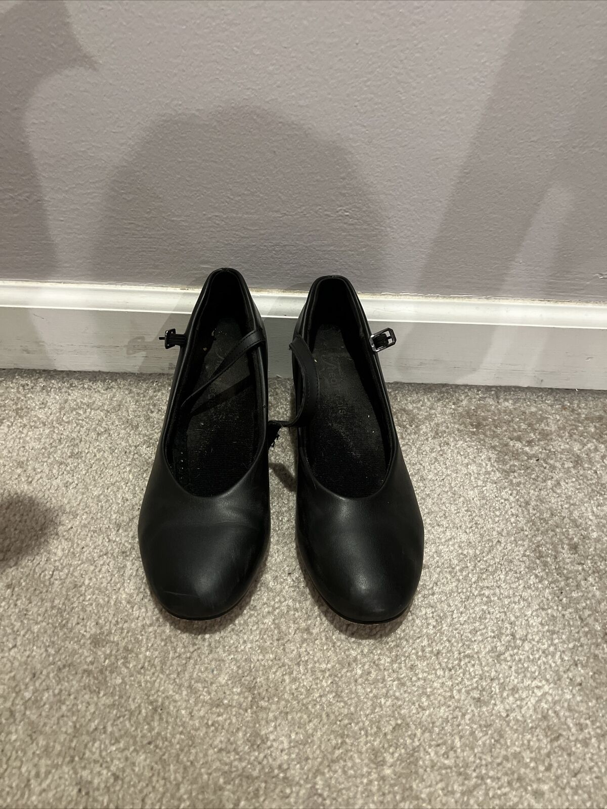 Theatricals Adult 2 inch Heel Character Shoes, Women's, Size: 7.5, Beige